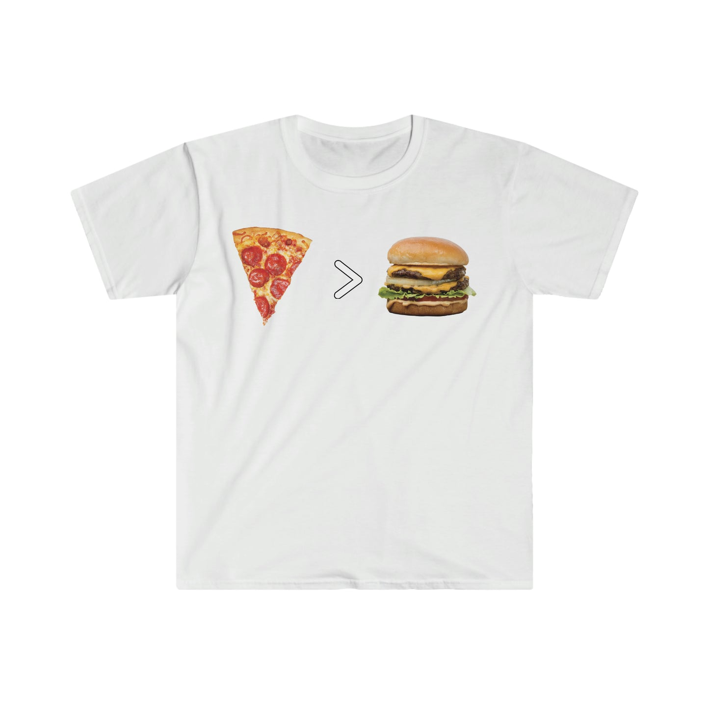 PIZZA GREAT THAN CHEESEBURGER