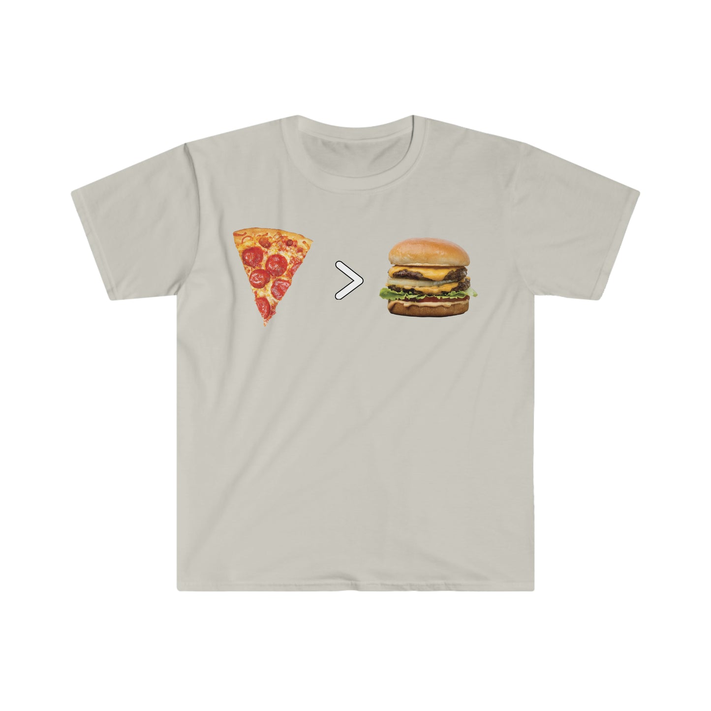 PIZZA GREAT THAN CHEESEBURGER