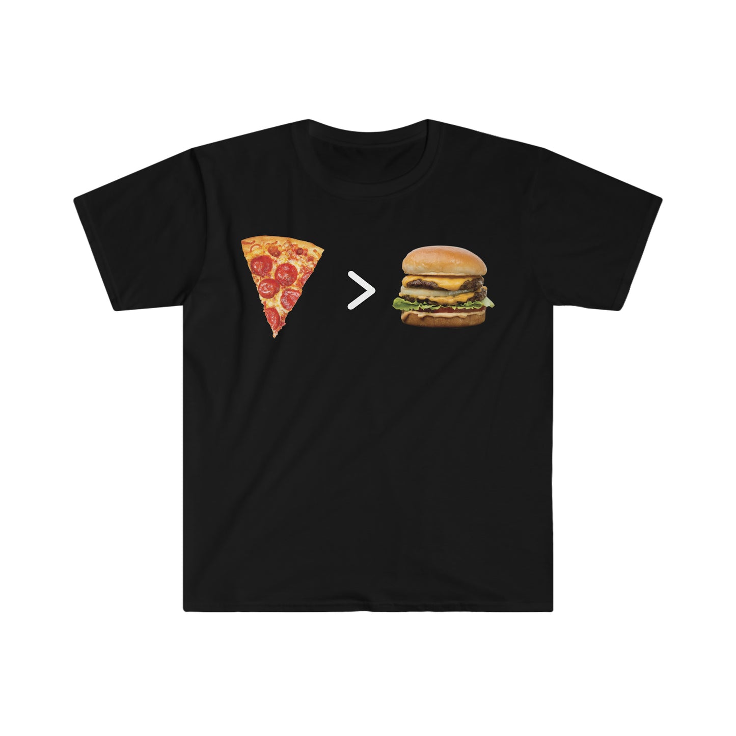 PIZZA GREAT THAN CHEESEBURGER