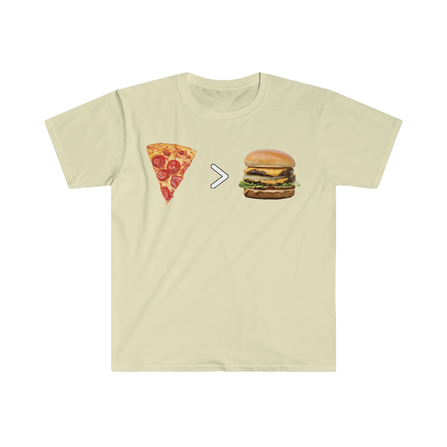 PIZZA GREAT THAN CHEESEBURGER